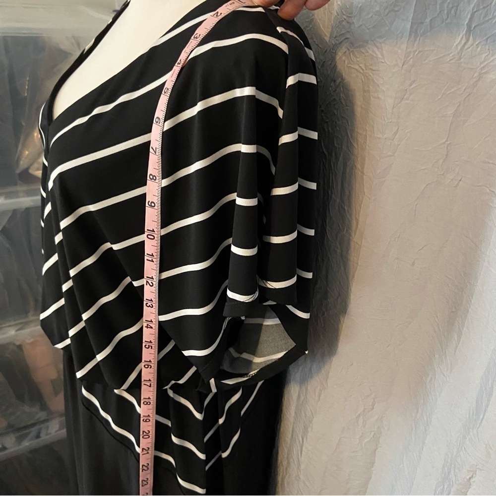 MSK black and white dress Size Large - Picture 6 of 7